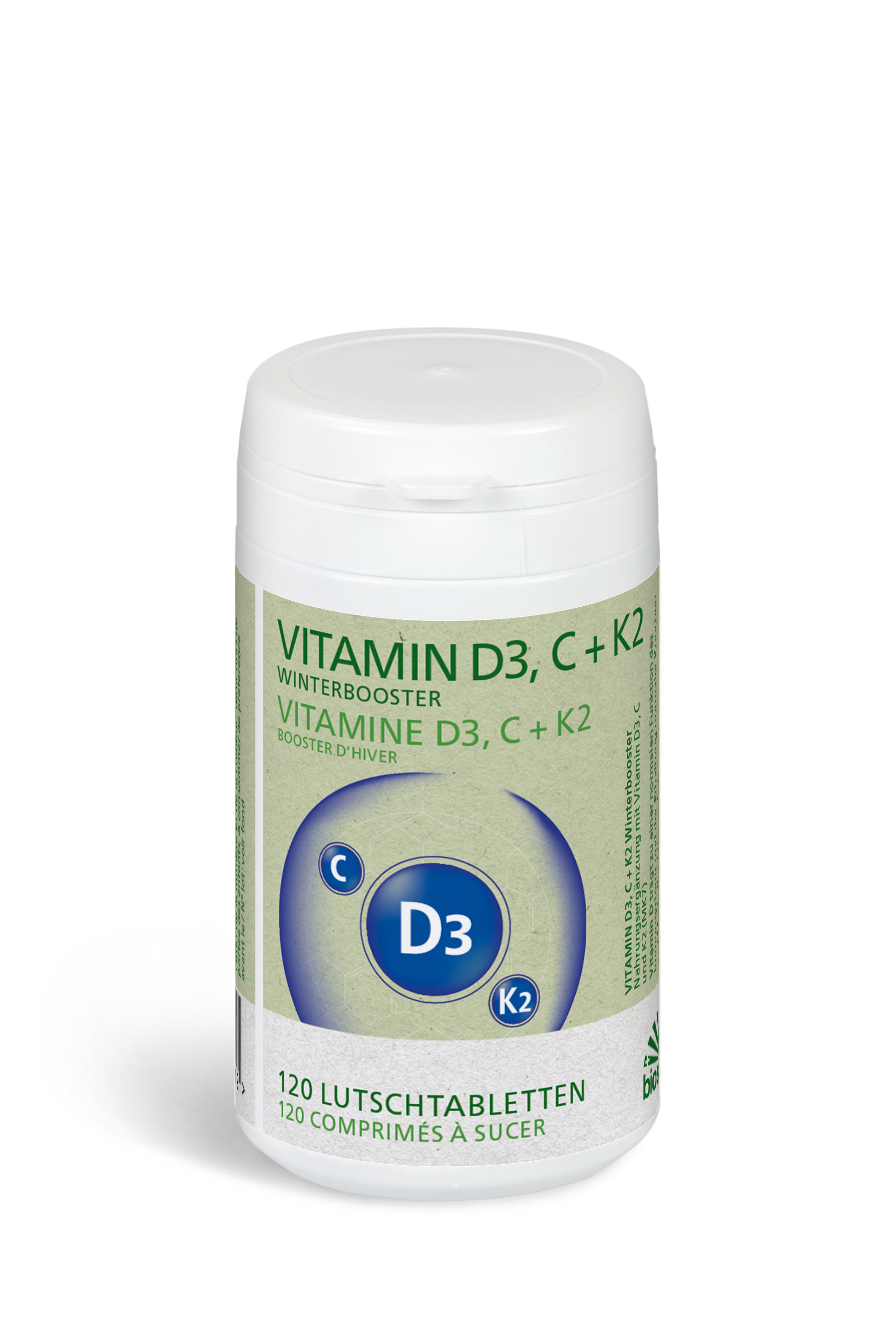 Vitamin D3, C + K2